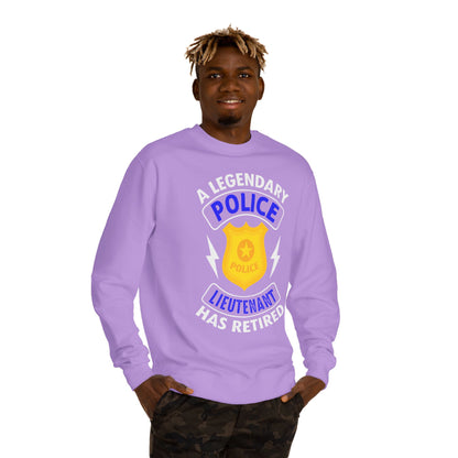 Retired Police Lieutenant Sweatshirt — Legendary Badge Crewneck