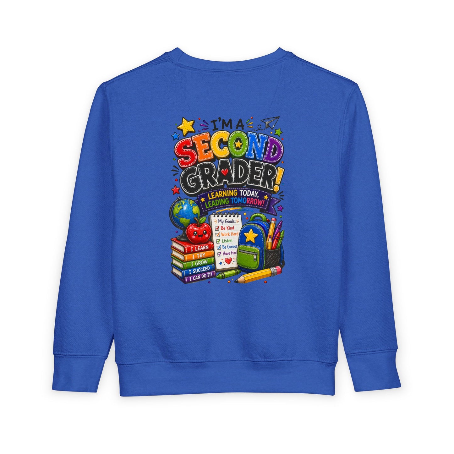 I'm a Second Grader Toddler Sweatshirt — Cute Back-to-School Kids Crewneck