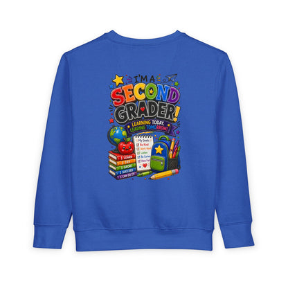 I'm a Second Grader Toddler Sweatshirt — Cute Back-to-School Kids Crewneck