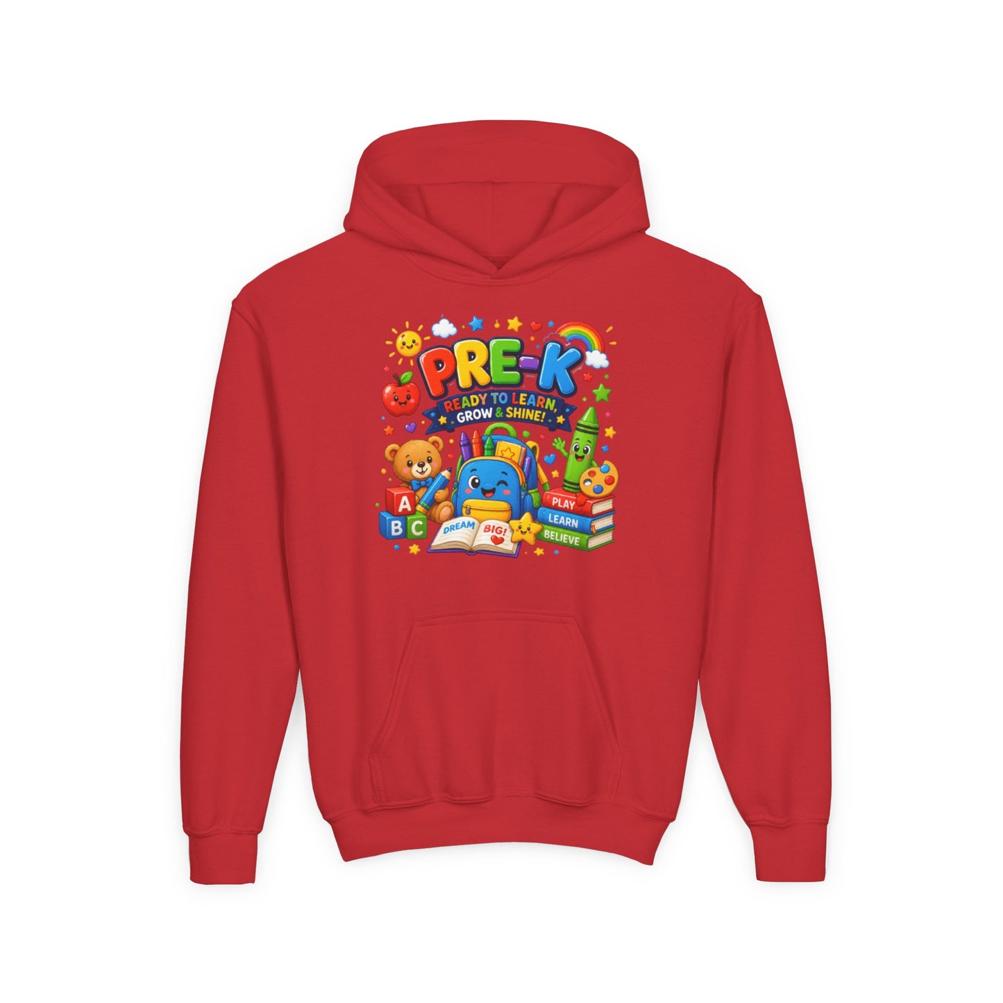 Pre-K Ready to Learn Youth Hoodie – Cute Back-to-School Preschool Sweatshirt