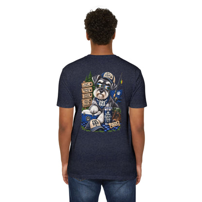 Schnauzer Dad T-Shirt – Fishing & Camping Dad Graphic Tee