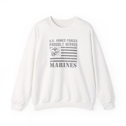 U.S. Armed Forces Proudly Served Marines Sweatshirt