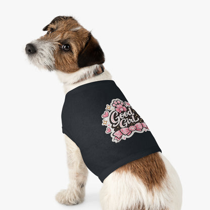 Good Girl Pet Tank Top — Cute Paw Print Dog Shirt for Small Dogs