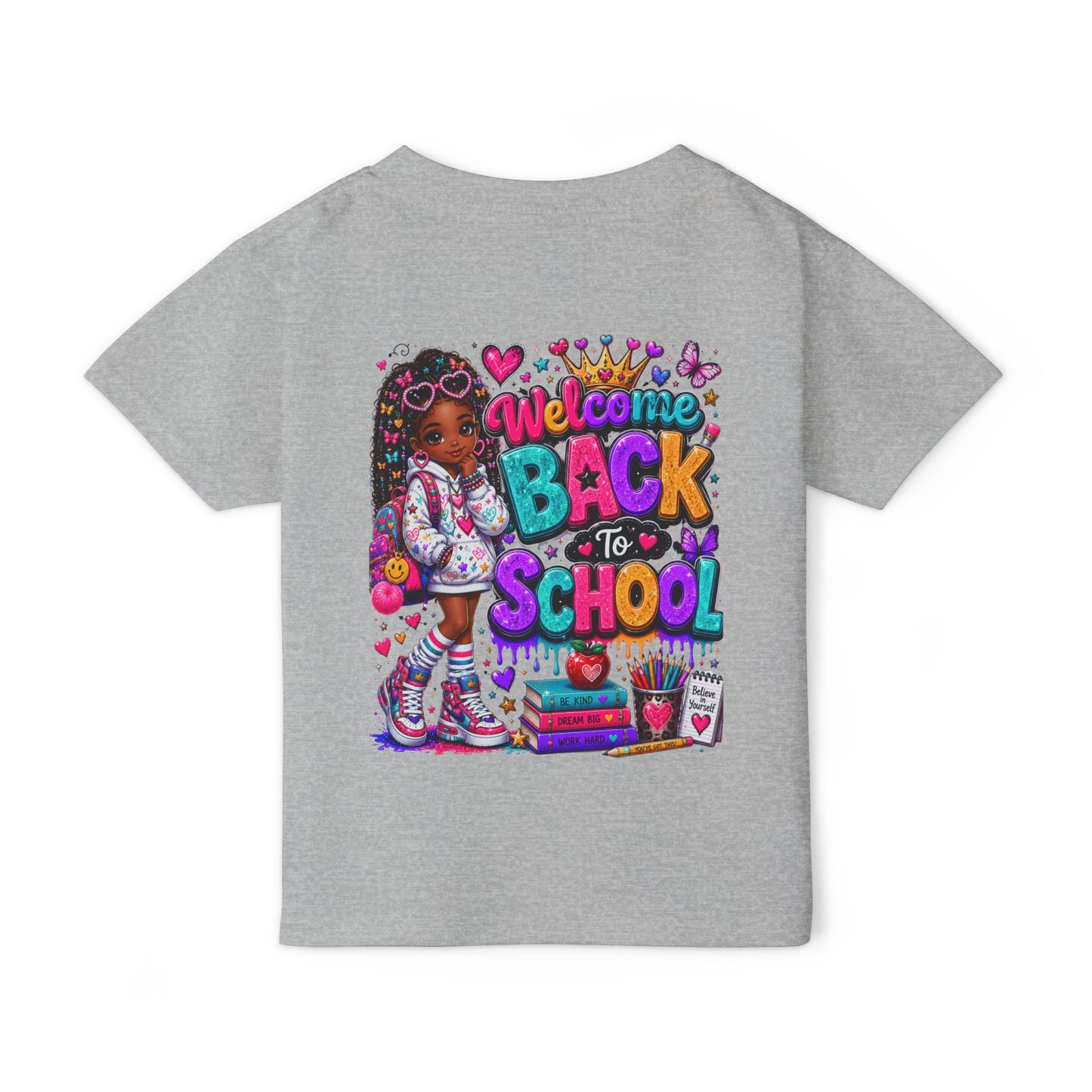 Back to School Toddler T-Shirt — Colorful "Welcome Back to School" Graphic