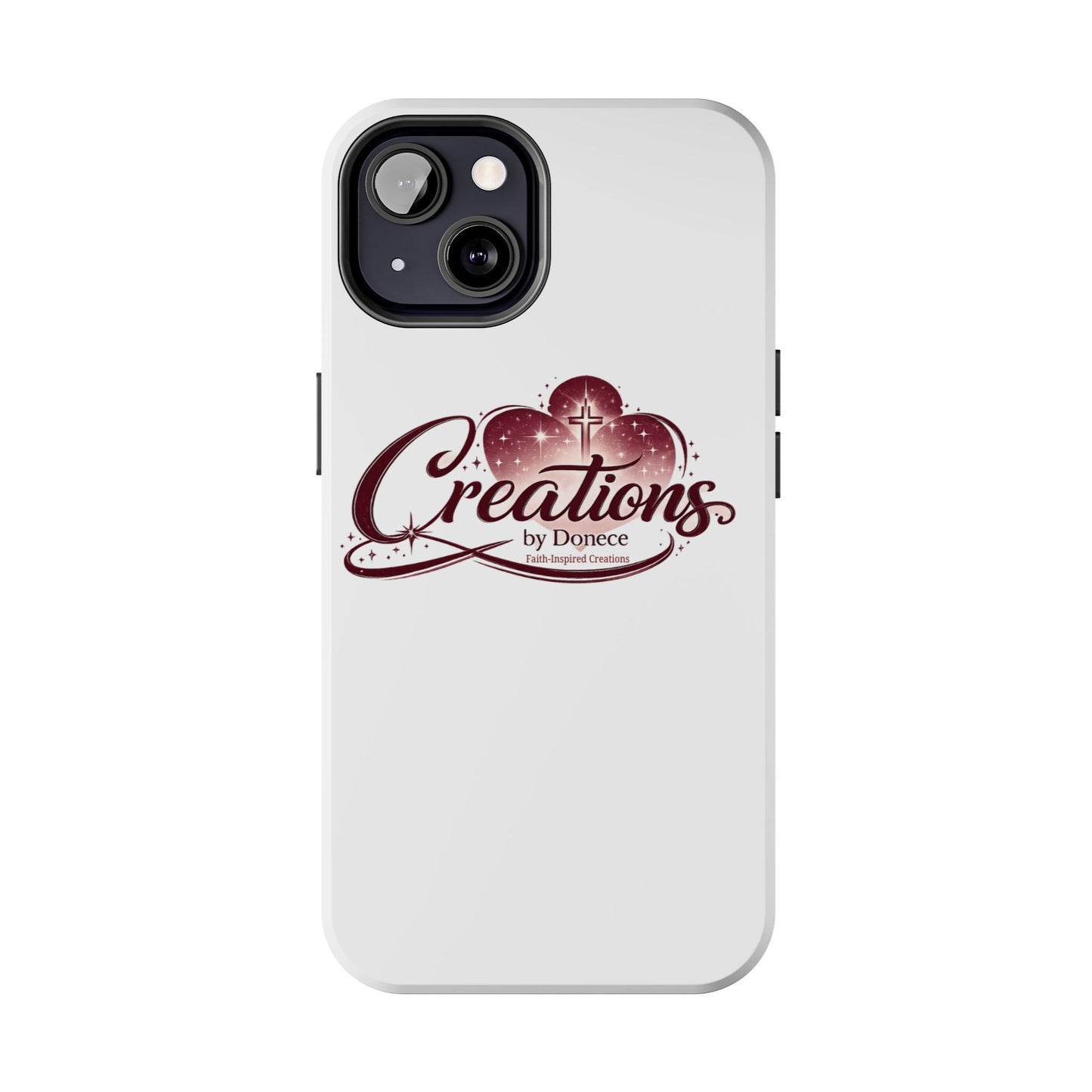 Tough Phone Case — "Creations by Donece" Logo Protective Phone Cover