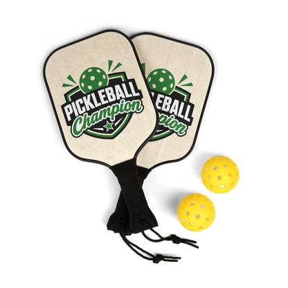 Pickleball Champion Paddle Set — Pickleball Kit with Two Paddles & Balls