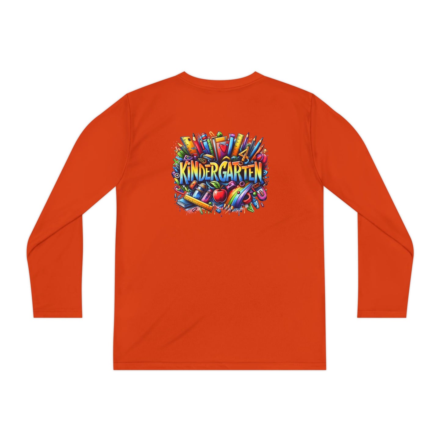 Kindergarten Crayons Youth Long Sleeve Tee