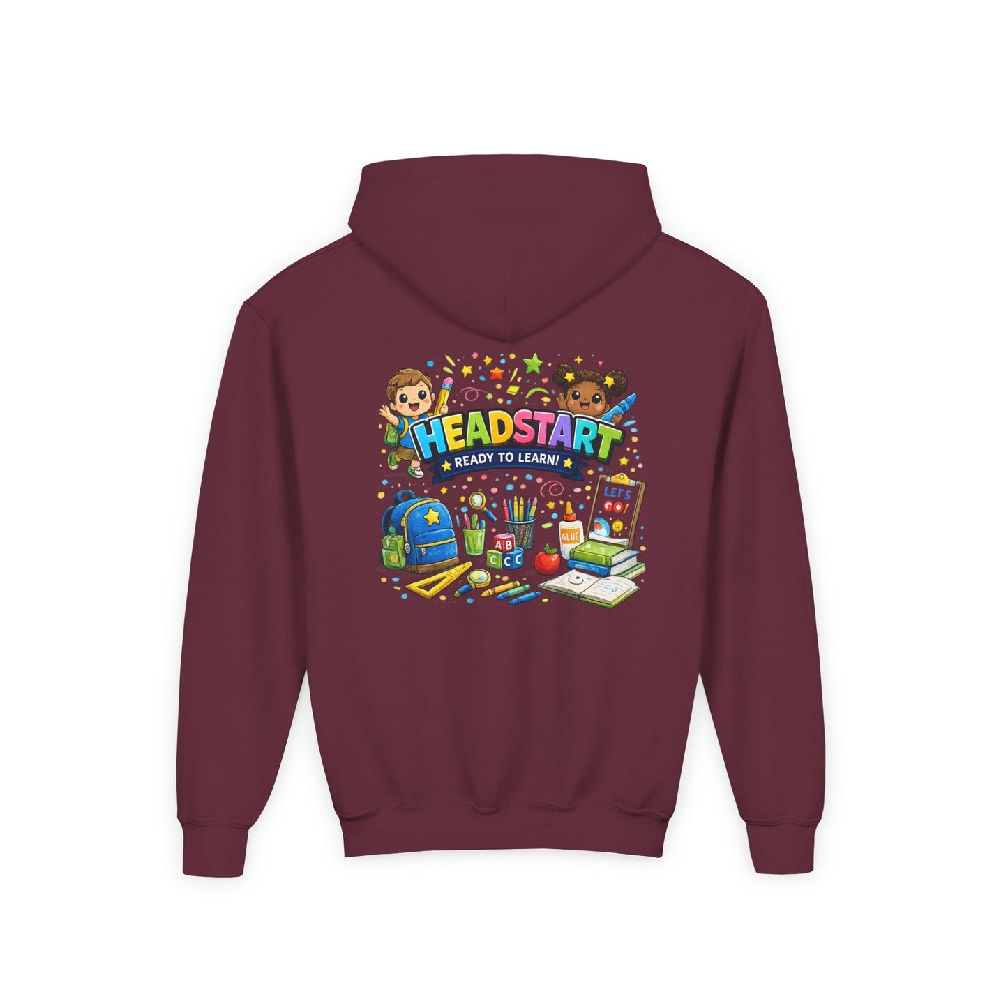Head Start Kids Hoodie – 'Ready to Learn' Back-to-School Youth Sweatshirt