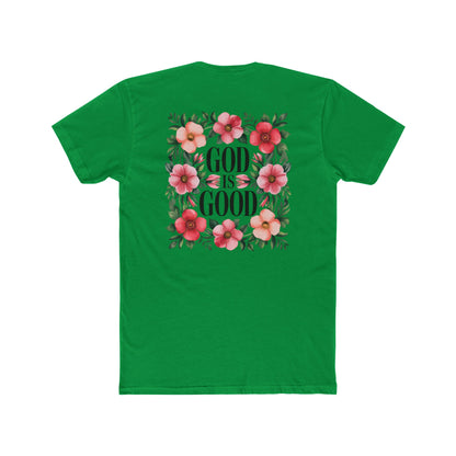 God Is Good Floral T-Shirt — Christian Faith Tee