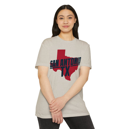 San Antonio TX State Outline T-Shirt — Retro City Pride Tee