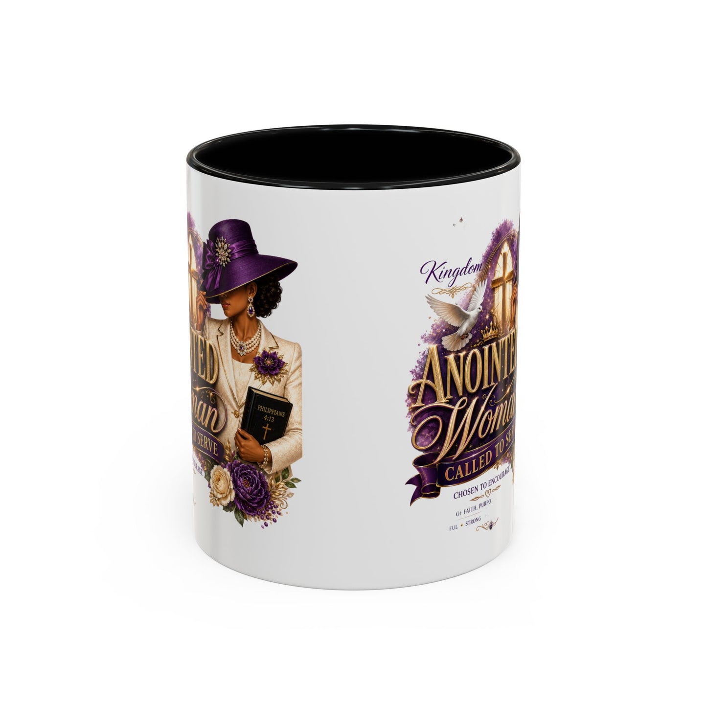 Anointed Woman Coffee Mug — Faithful, Called to Serve Accent Mug (11/15oz)