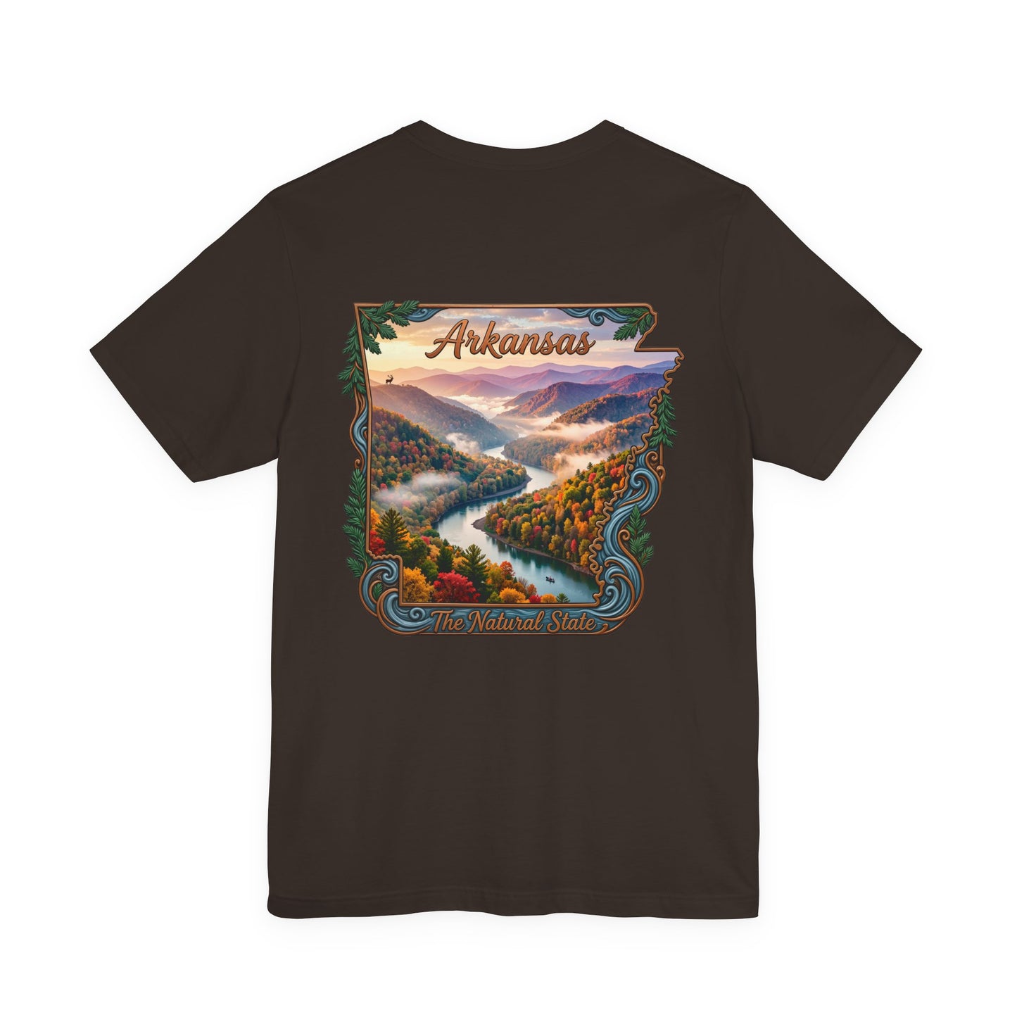 Arkansas Scenic River Tee — The Natural State Retro Landscape T-Shirt
