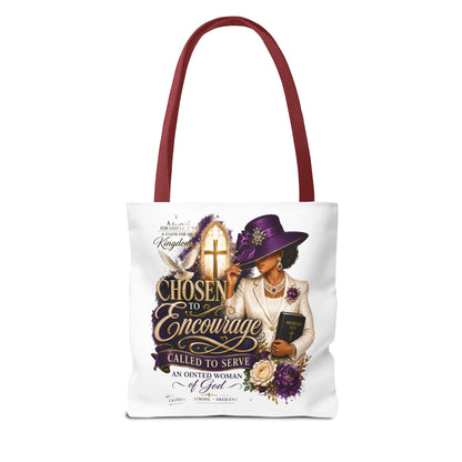 Christian Encourager Tote Bag — "Chosen to Encourage" Design