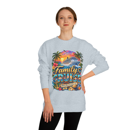 Family Cruise Sweatshirt – Tropical Cruise Vacation Crew Neck