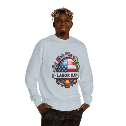 Labor Day Crewneck Sweatshirt – American Flag & Tools Workwear