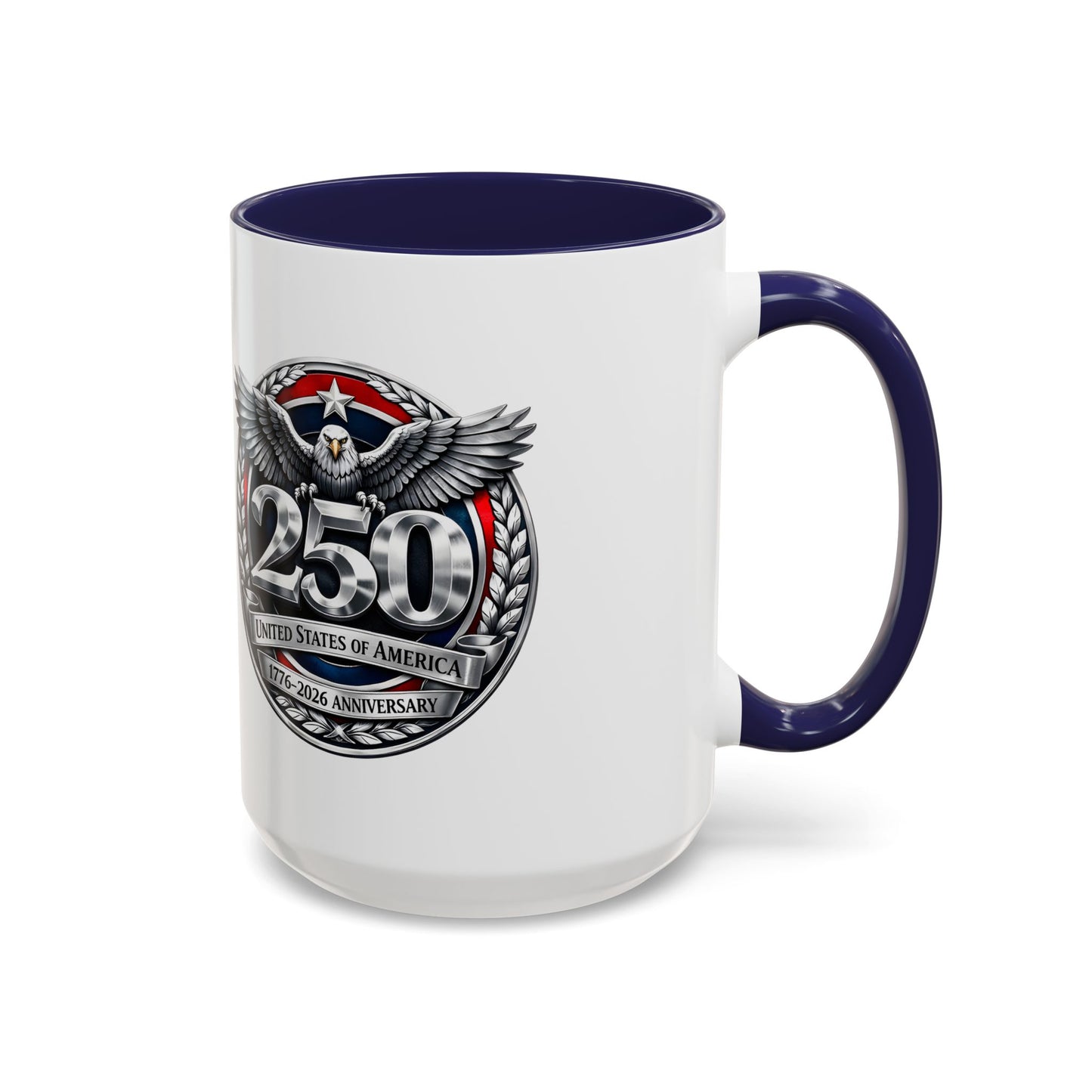 250th USA Bicentennial Eagle Coffee Mug — 1776–2026 Anniversary Accent Mug
