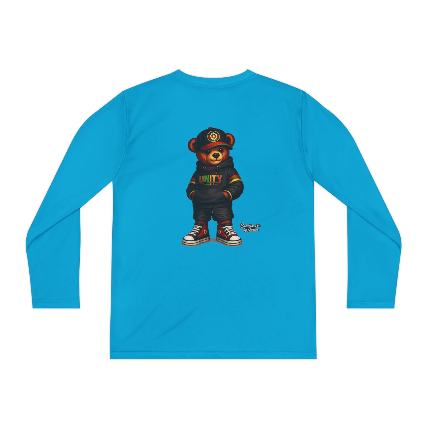Youth Long Sleeve Tee — 'Unity' Streetwear Bear Graphic