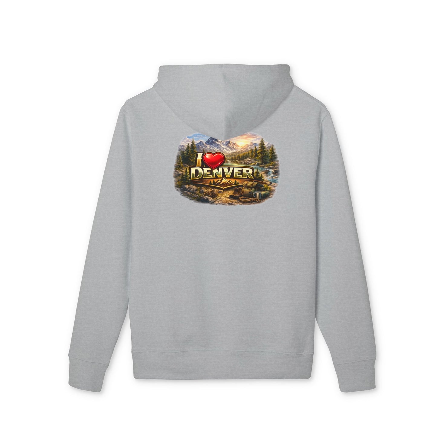 Denver Scenic Hoodie - I  Denver Mountain Landscape Pullover