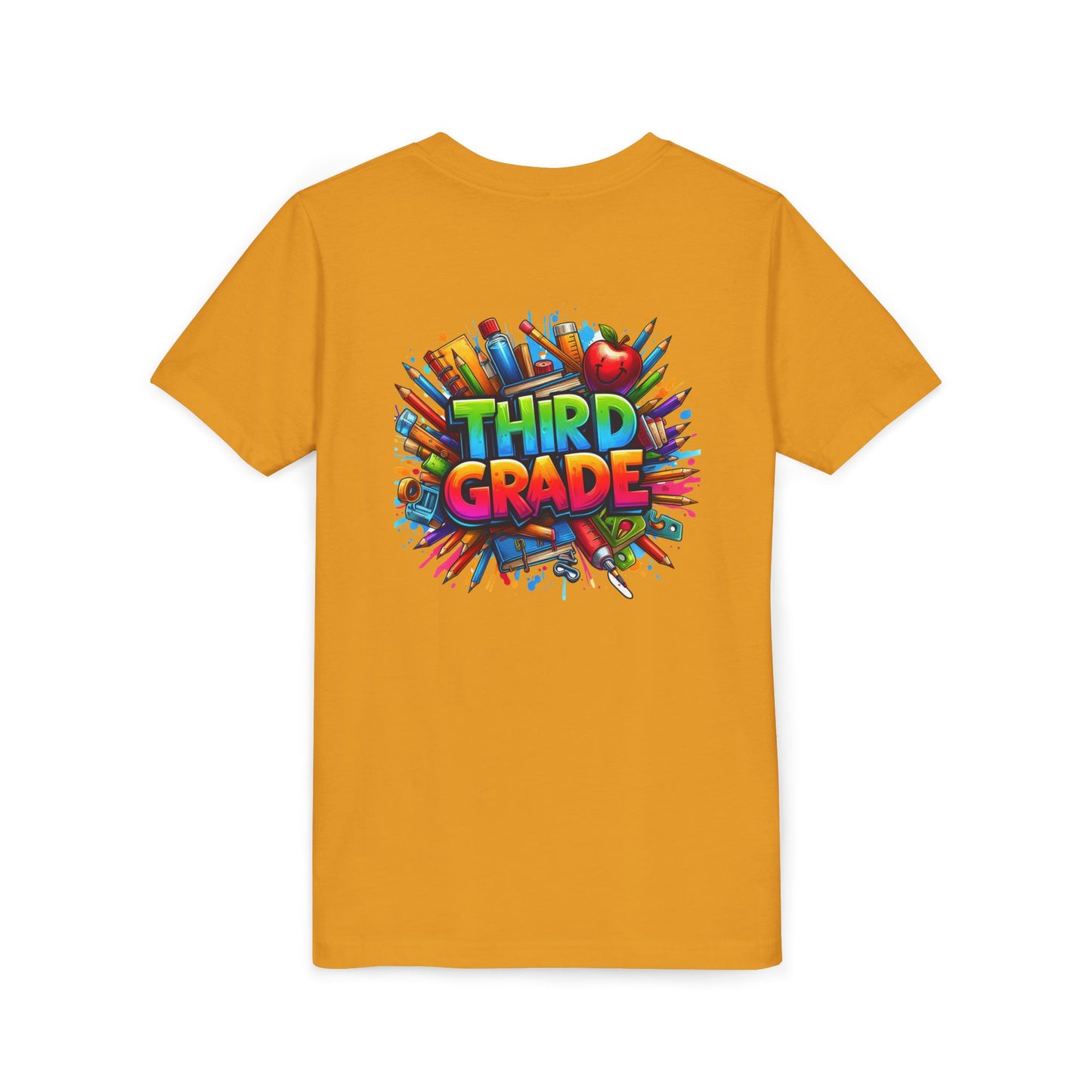 Third Grade Kids' T-Shirt – Colorful School Supplies Back-to-School Tee