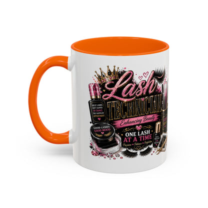 Lash Technician Coffee Mug — "Lash Technician: One Lash at a Time" Accent Mug