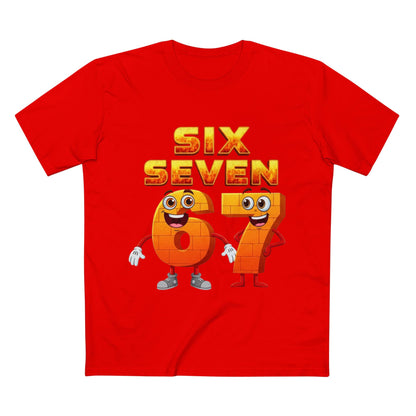 Six Seven 67 Cartoon Tee – Funny Number Graphic T-Shirt