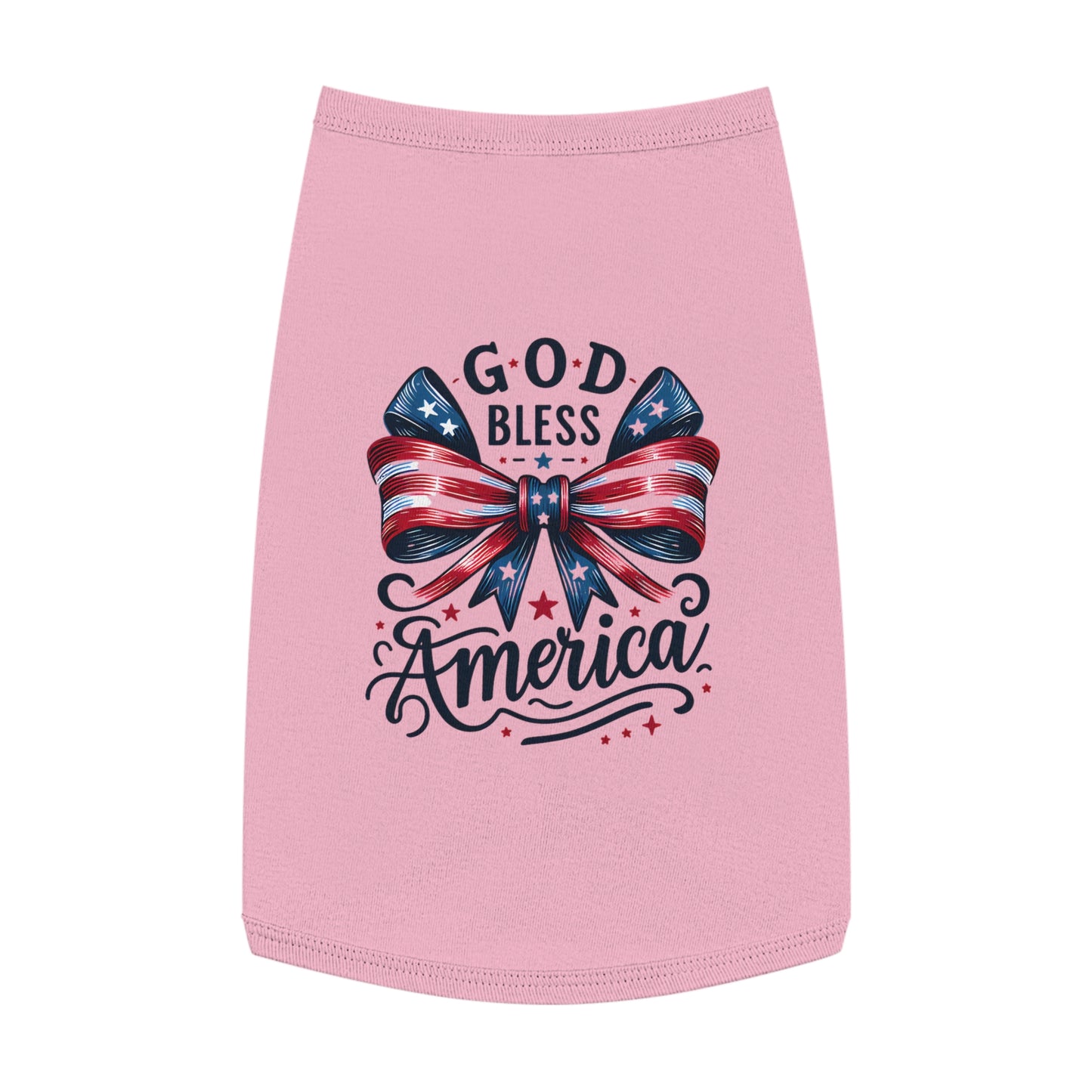 God Bless America Patriotic Pet Tank Top
