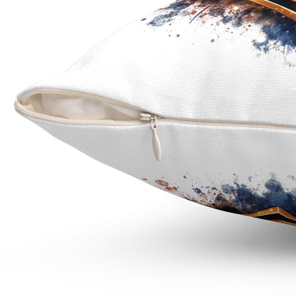 Never Forget 9/11 Memorial Throw Pillow — Patriotic Remembrance Accent Pillow