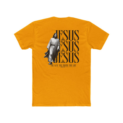 Jesus Repeat Graphic T-Shirt — "Jesus, Jesus, Jesus" Faith Tee