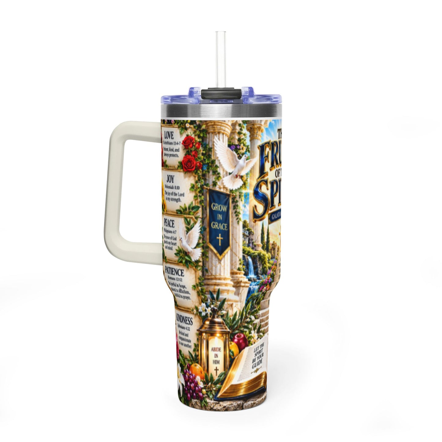 Fruits of the Spirit 40oz Vacuum Tumbler