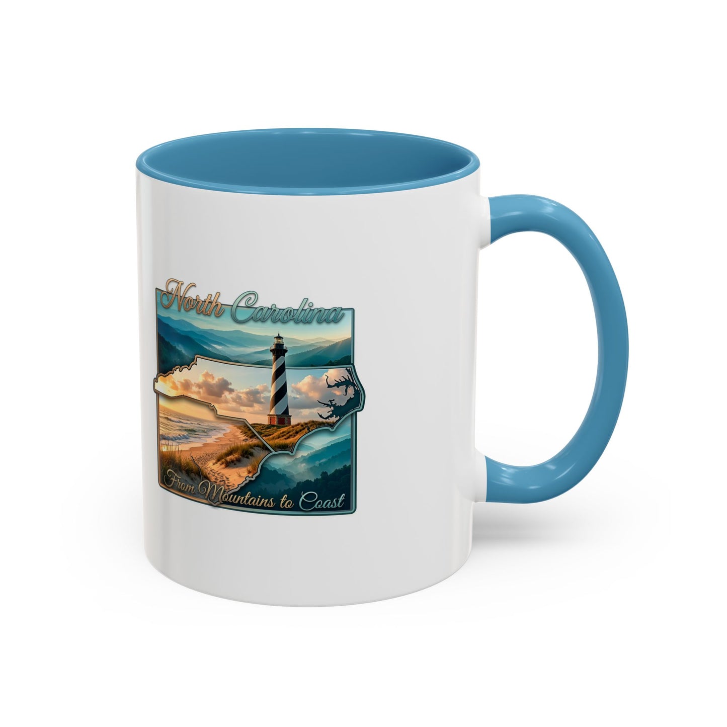 Coastal Lighthouse Coffee Mug – From Mountains to Coast Accent Mug