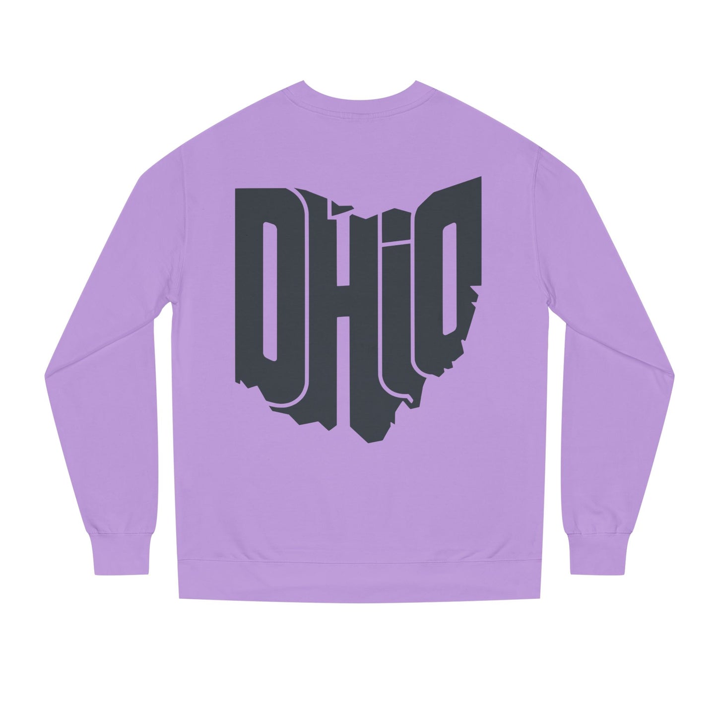 Ohio State Outline Crewneck Sweatshirt — Bold 'OHIO' Map Graphic