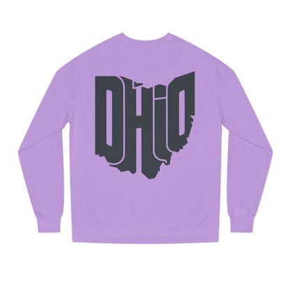 Ohio State Outline Crewneck Sweatshirt — Bold 'OHIO' Map Graphic