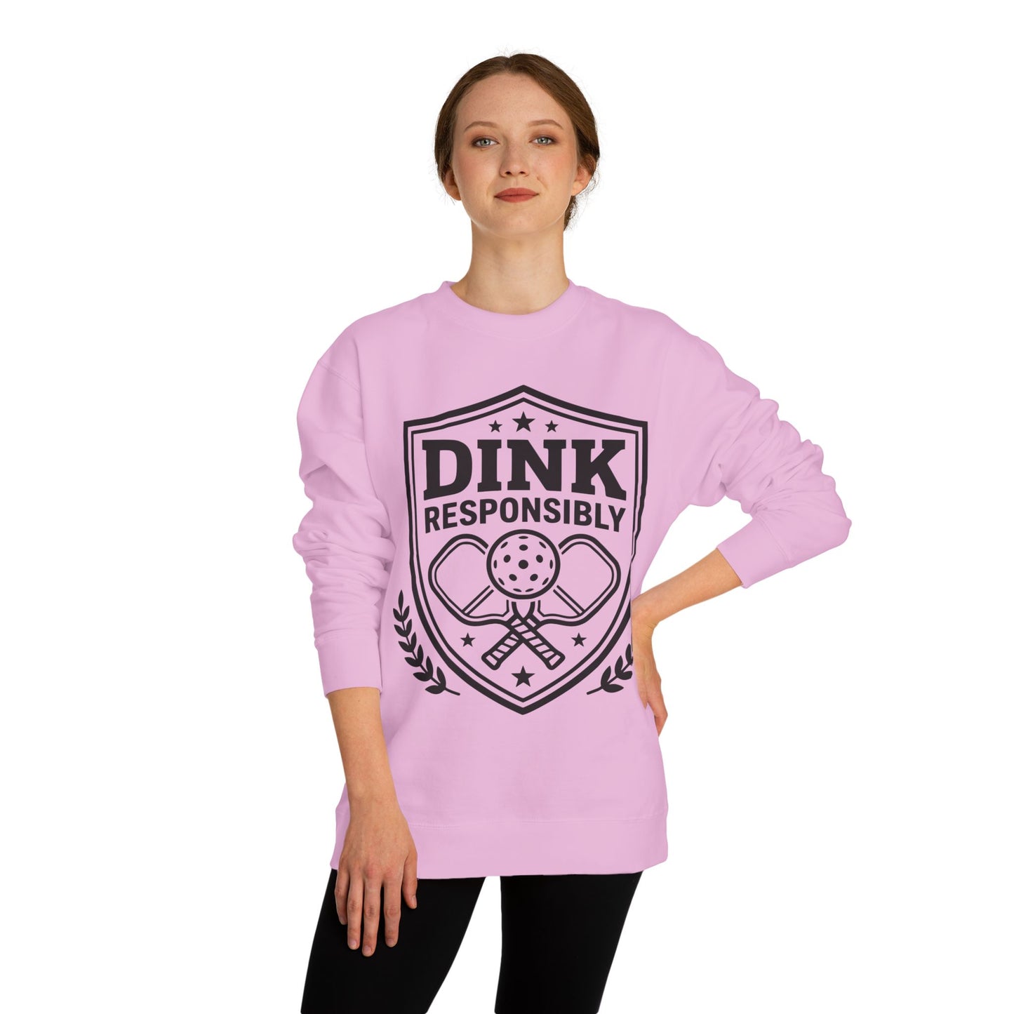 Pickleball Sweatshirt — “Dink Responsibly” Crewneck