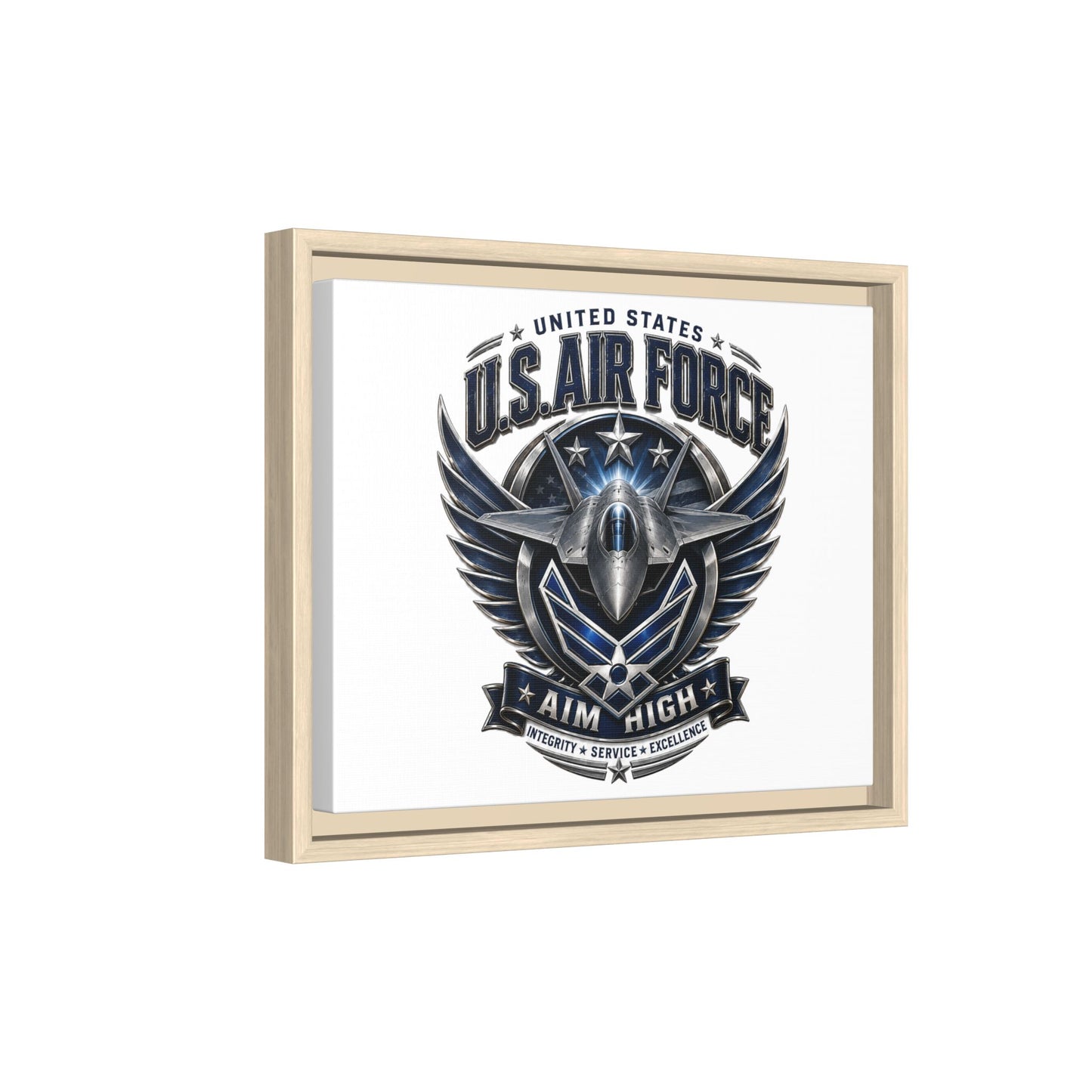 U.S. Air Force 'Aim High' Framed Canvas Print