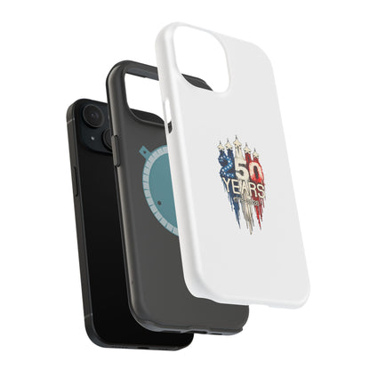 50 Years Patriotic iPhone Case — American Flag Anniversary Magnetic Impact-Resistant Case