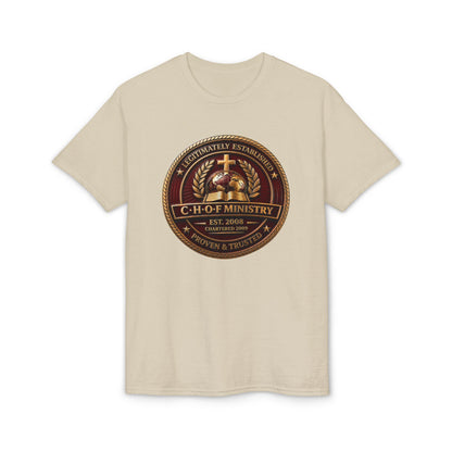 CHOF Ministry Logo T-Shirt — Established 2008 Christian Faith Tee