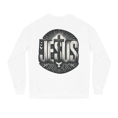 Jesus Graphic Sweatshirt — Vintage Cross & Dove Christian Crewneck