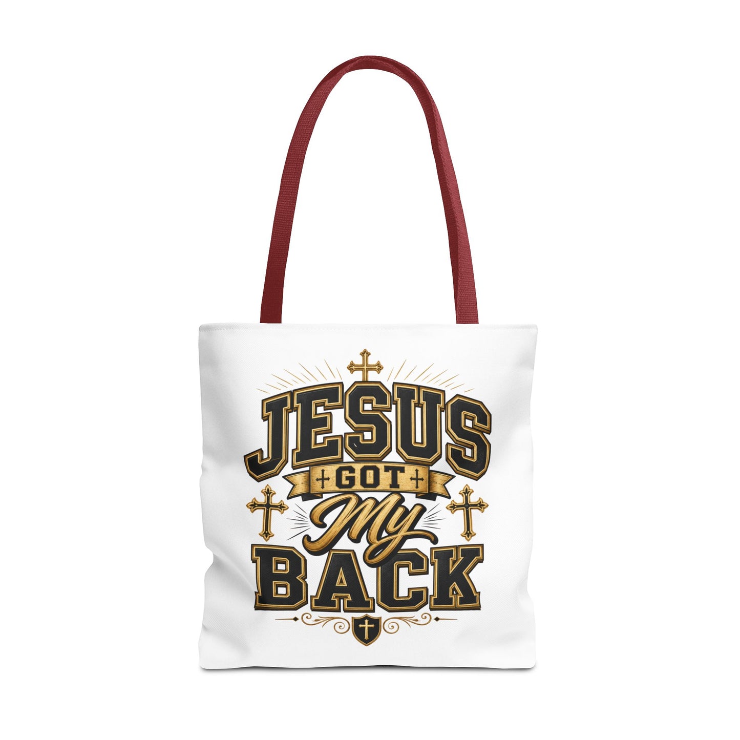 Jesus Got My Back Tote Bag — Faith-Based Christian Inspirational Carryall