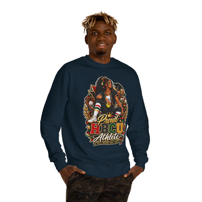 HBCU Athlete Sweatshirt — Proud HBCU Graduate & Athlete Graphic Crewneck