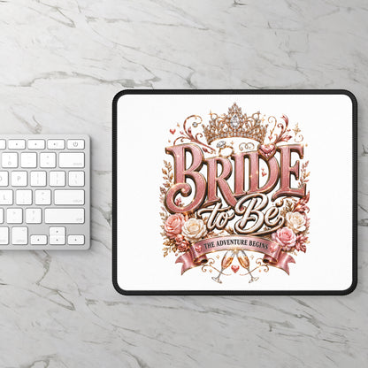 Bride to Be Mouse Pad — 'The Adventure Begins' Bachelorette Gift