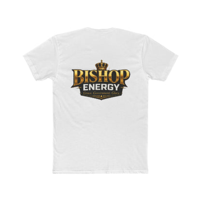 Bishop Energy Graphic Tee — Bold Gold Crown Logo T-Shirt