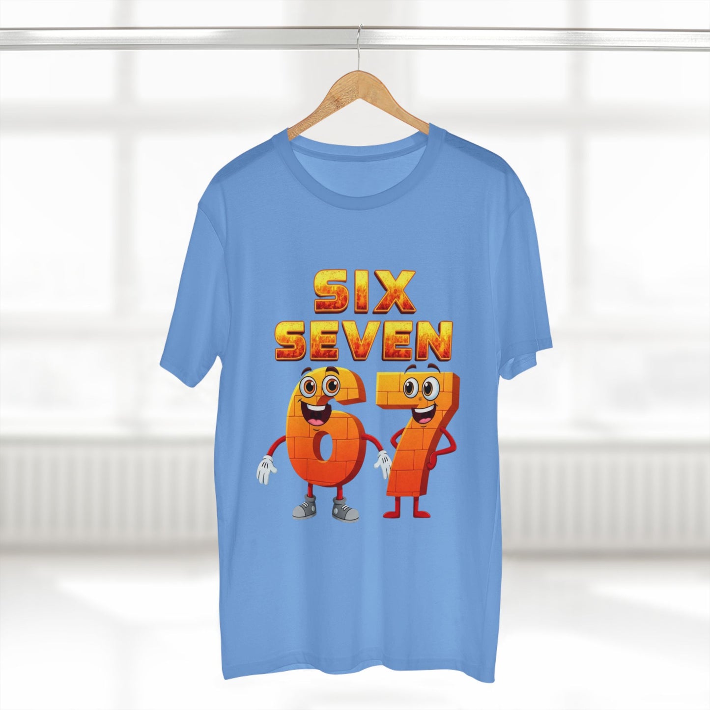Six Seven 67 Cartoon Tee – Funny Number Graphic T-Shirt