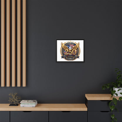 250th United States Anniversary Framed Canvas Print