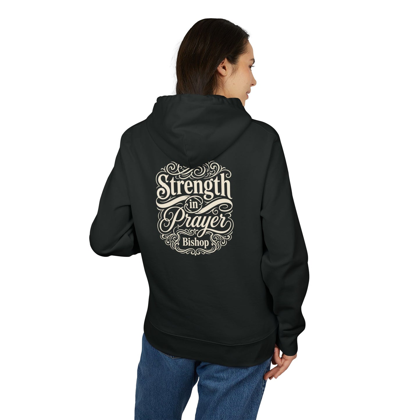 Strength in Prayer Hoodie — Christian Faith Graphic Hoodie