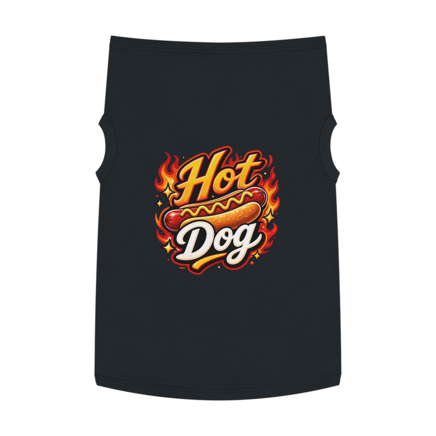 Hot Dog Pet Tank Top — Funny Grilling Graphic Dog Shirt