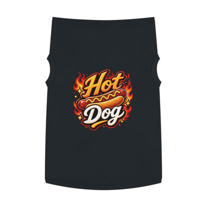 Hot Dog Pet Tank Top — Funny Grilling Graphic Dog Shirt