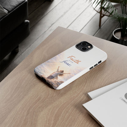 Faith Over Fear Phone Case — Inspirational Christian iPhone Cover