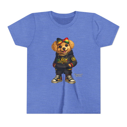 Youth Tee — Rasta Teddy "Black Excellence" Graphic Shirt
