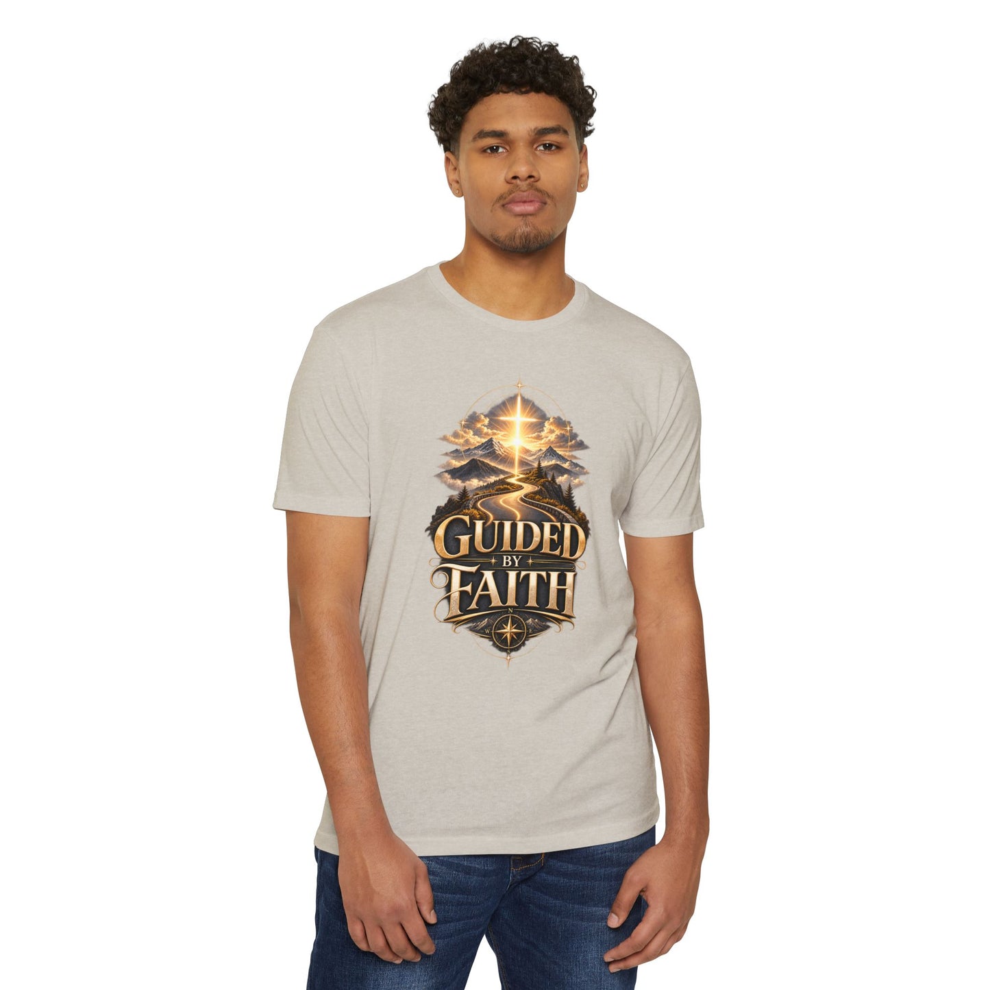 Guided by Faith T-Shirt — Christian Inspirational Tee