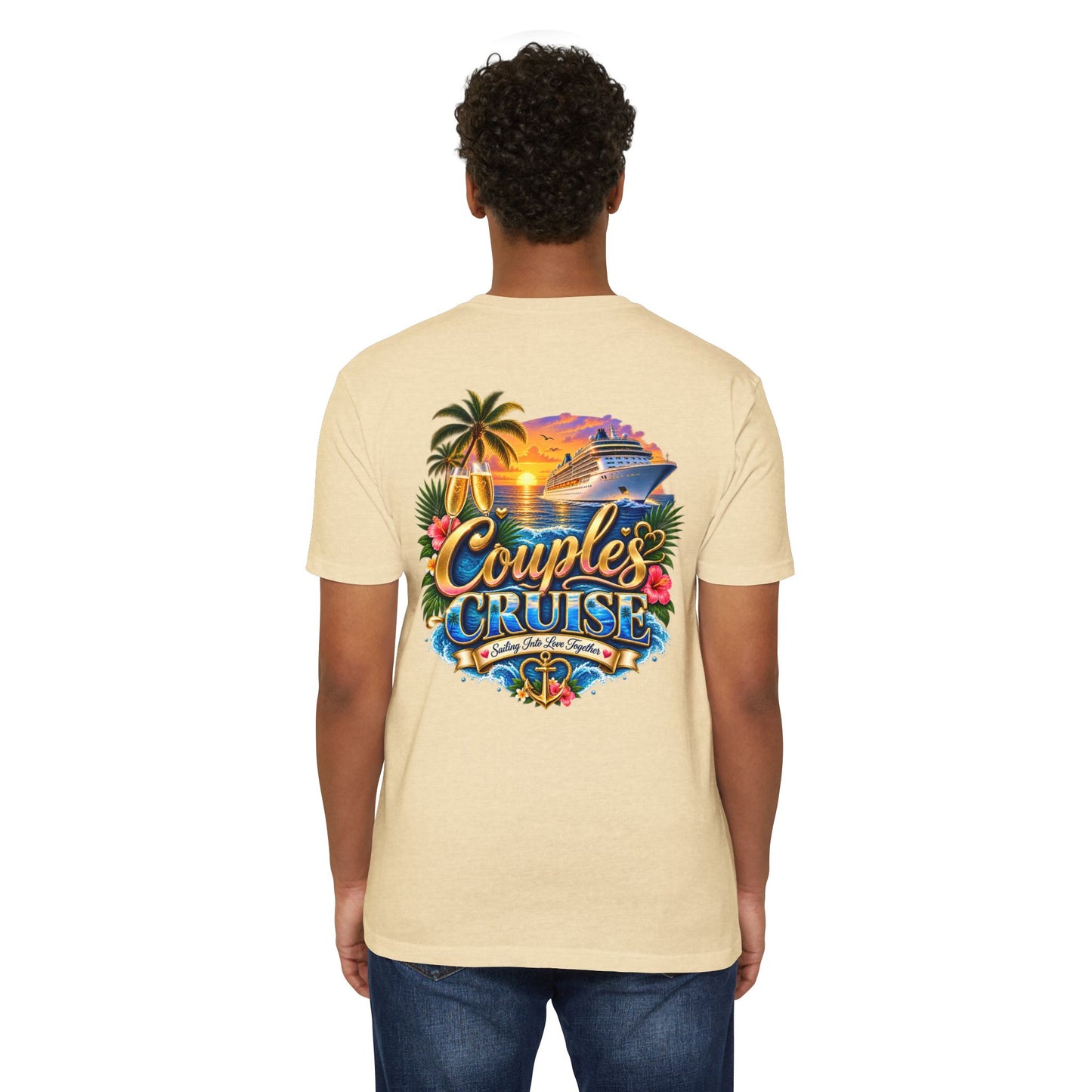 Couples Cruise T-Shirt — Tropical Cruise Vacation Graphic Tee